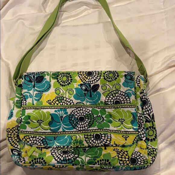 Vera Bradley Handbags - Vera Bradley Limes Up Messenger Bag Retired Print